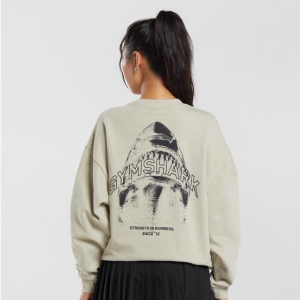 Gymshark Shark Attack Oversized Sweatshirt Size Small SOLD OUT Brand New
